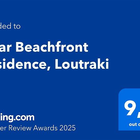 Onar Beachfront Residence, Loutraki Esterno foto
